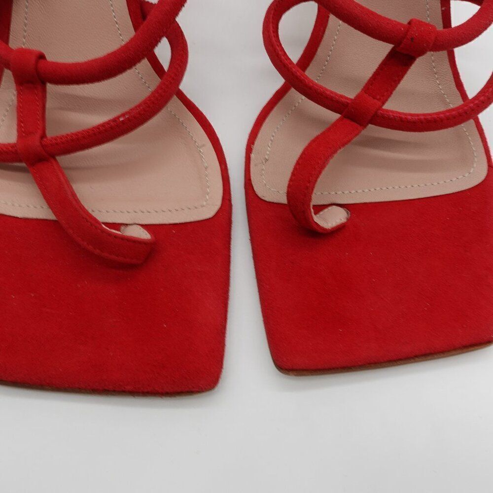 Designer 8 By YOOX Red Sueded heels, BNIB! - Picture 3 of 5